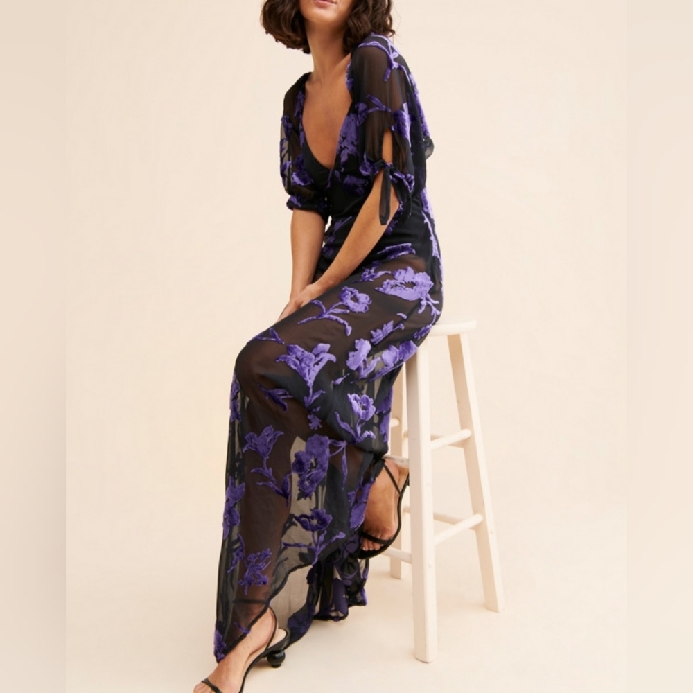Free People Dahlia Maxi Dress - Black